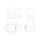 RAM® Ball Base with 1" x 1.5" 4-Hole Pattern - C Size (RAM-202U-152)