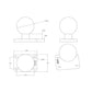RAM® Ball Base with 1" x 1.5" 4-Hole Pattern - C Size (RAM-202U-152)