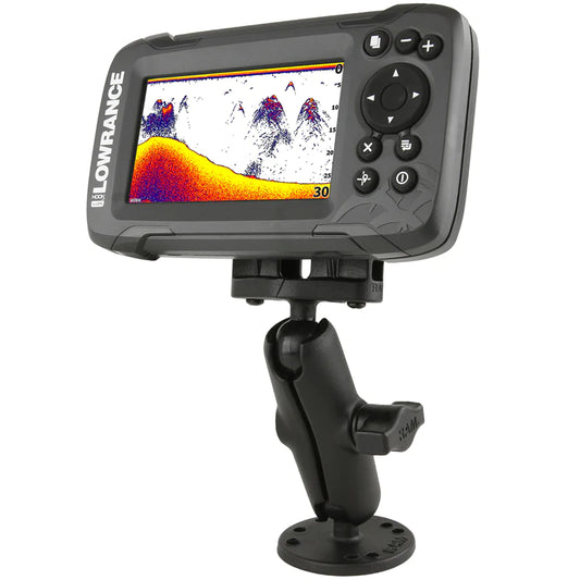 RAM B Size 1" Fishfinder Mount for the Lowrance Hook² Series (RAM-B-101-LO12)