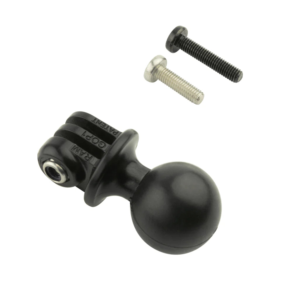 RAM® Drill-Down Mount with Double Socket Arm with Action Camera Adapter (RAM-B-138-C-GOP1)