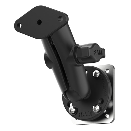 RAM® Double Ball Mount with Backing Plate & Diamond Plate (RAM-B-138U-225B2)