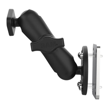RAM® Double Ball Mount with Backing Plate & Diamond Plate (RAM-B-138U-225B2)