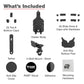 RAM® Quick-Grip™ Pro Phone Mount with Handlebar U-Bolt Base - Short (RAM-B-149Z-A-PD5U)