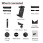 RAM® Quick-Grip™ Pro XL Phone Mount with Handlebar U-Bolt Base - Short (RAM-B-149Z-A-PD7U)