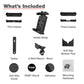 RAM® Quick-Grip™ Pro XL Phone Mount with Handlebar U-Bolt Base - Short (RAM-B-149Z-A-PD7U)