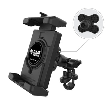 RAM® Quick-Grip™ Pro XL Vibration Damping Phone Mount with U-Bolt Base (RAM-B-149Z-A-PD7VU)