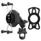 RAM® X-Grip® Large Phone Mount with Vibe-Safe™ & U-Bolt Base - Short (RAM-B-149Z-A-UN10-462)