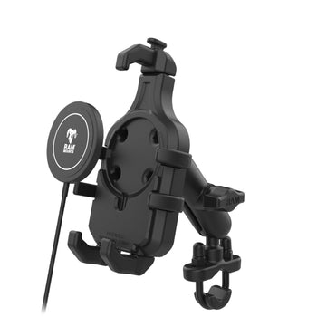 RAM® Quick-Grip™ Pro Phone Handlebar Mount with Qi2 15W Wireless Charger (RAM-B-149Z-PD5-W2MU)