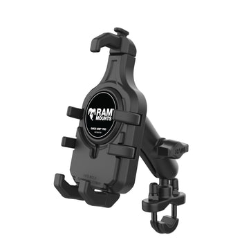 RAM® Quick-Grip™ Pro Phone Mount with Handlebar U-Bolt Base - Medium (RAM-B-149Z-PD5U)
