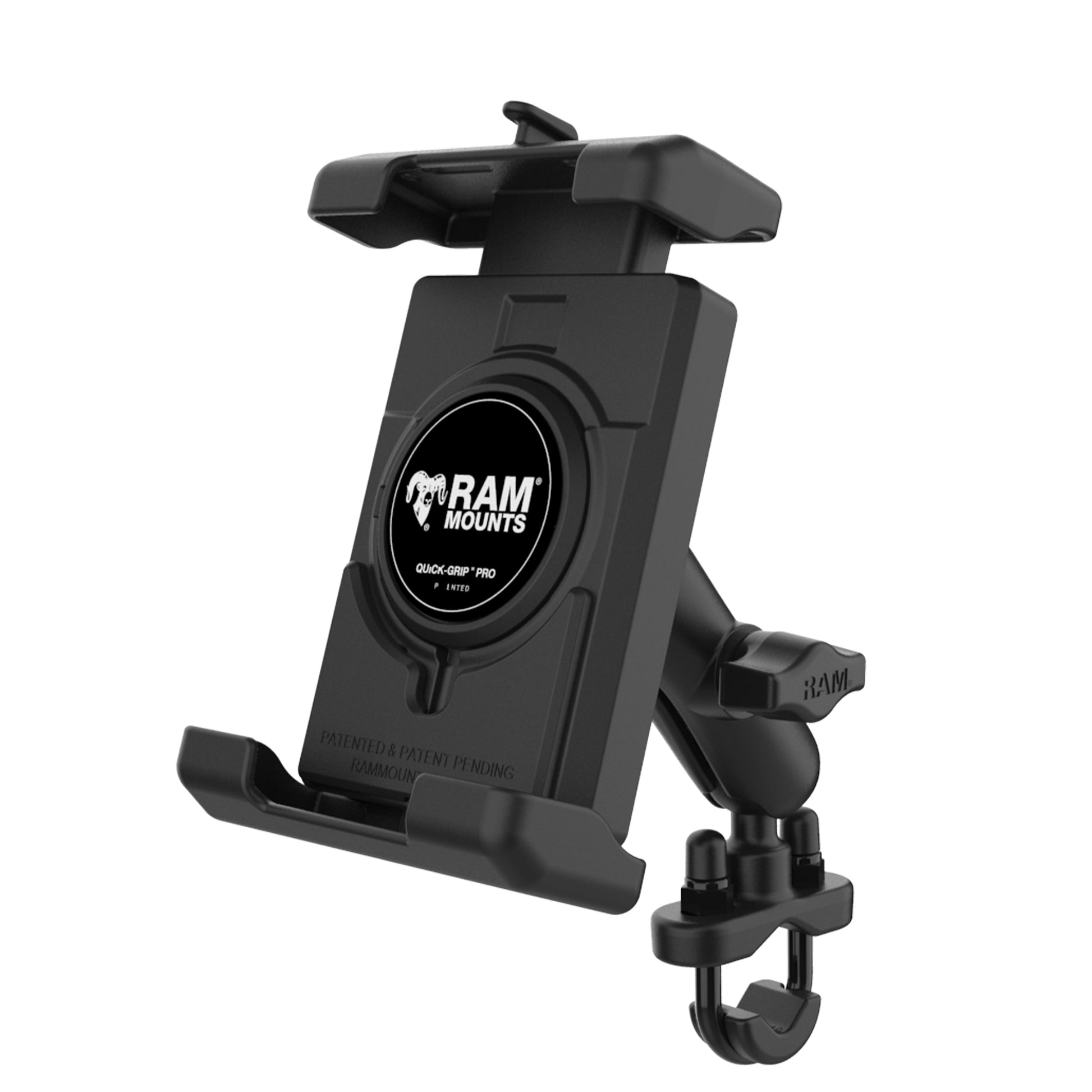 RAM® Quick-Grip™ Pro XL Phone Mount with Handlebar U-Bolt Base - Medium (RAM-B-149Z-PD7U)