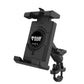 RAM® Quick-Grip™ Pro XL Phone Mount with Handlebar U-Bolt Base - Medium (RAM-B-149Z-PD7U)