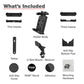 RAM® Quick-Grip™ Pro XL Phone Mount with Handlebar U-Bolt Base - Medium (RAM-B-149Z-PD7U)