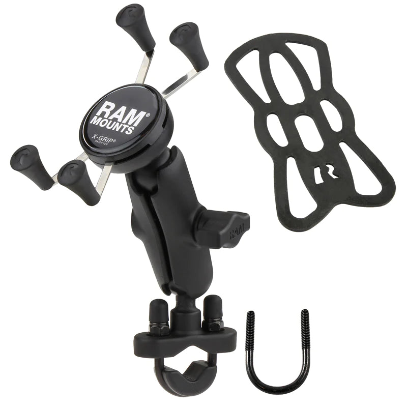 RAM Handlebar U-Bolt Mount with Universal RAM® X-Grip® Cell/iPhone Cradle (RAM-B-149Z-UN7U)