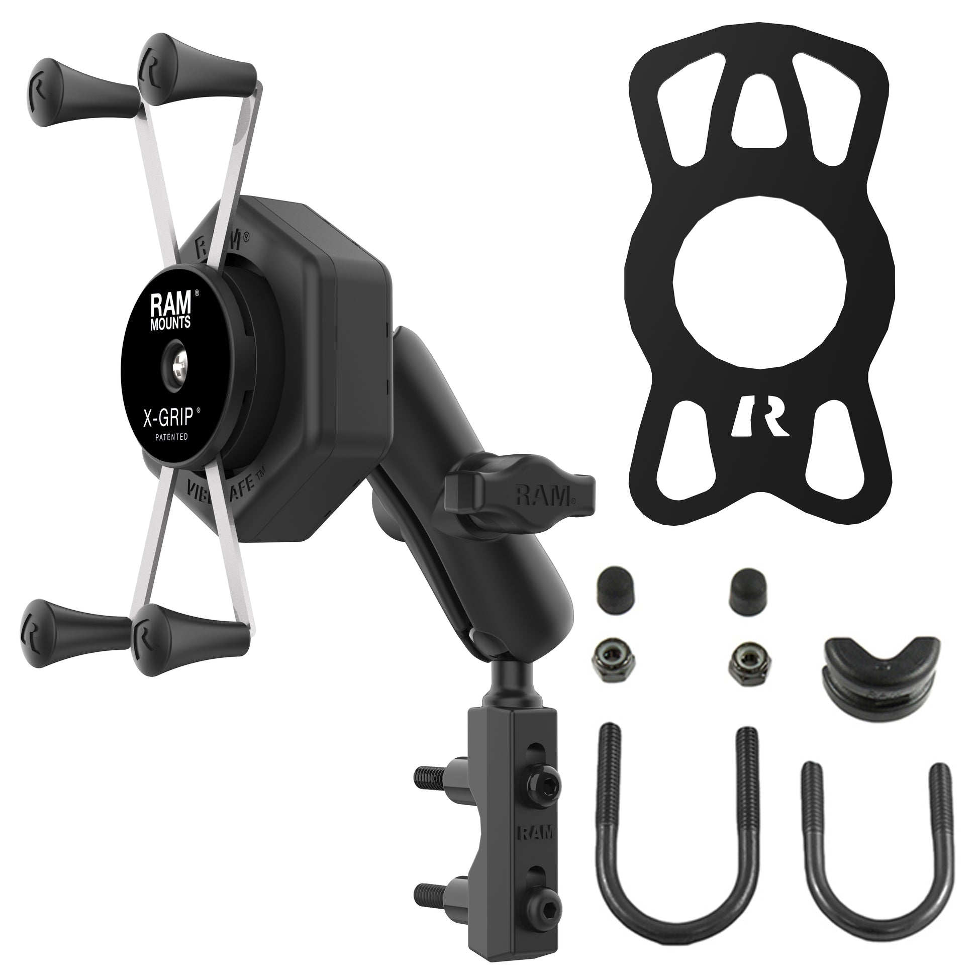 RAM® X-Grip® Large Phone Mount with Vibe-Safe™ & Reservoir Base (RAM-B-174-UN10-462)