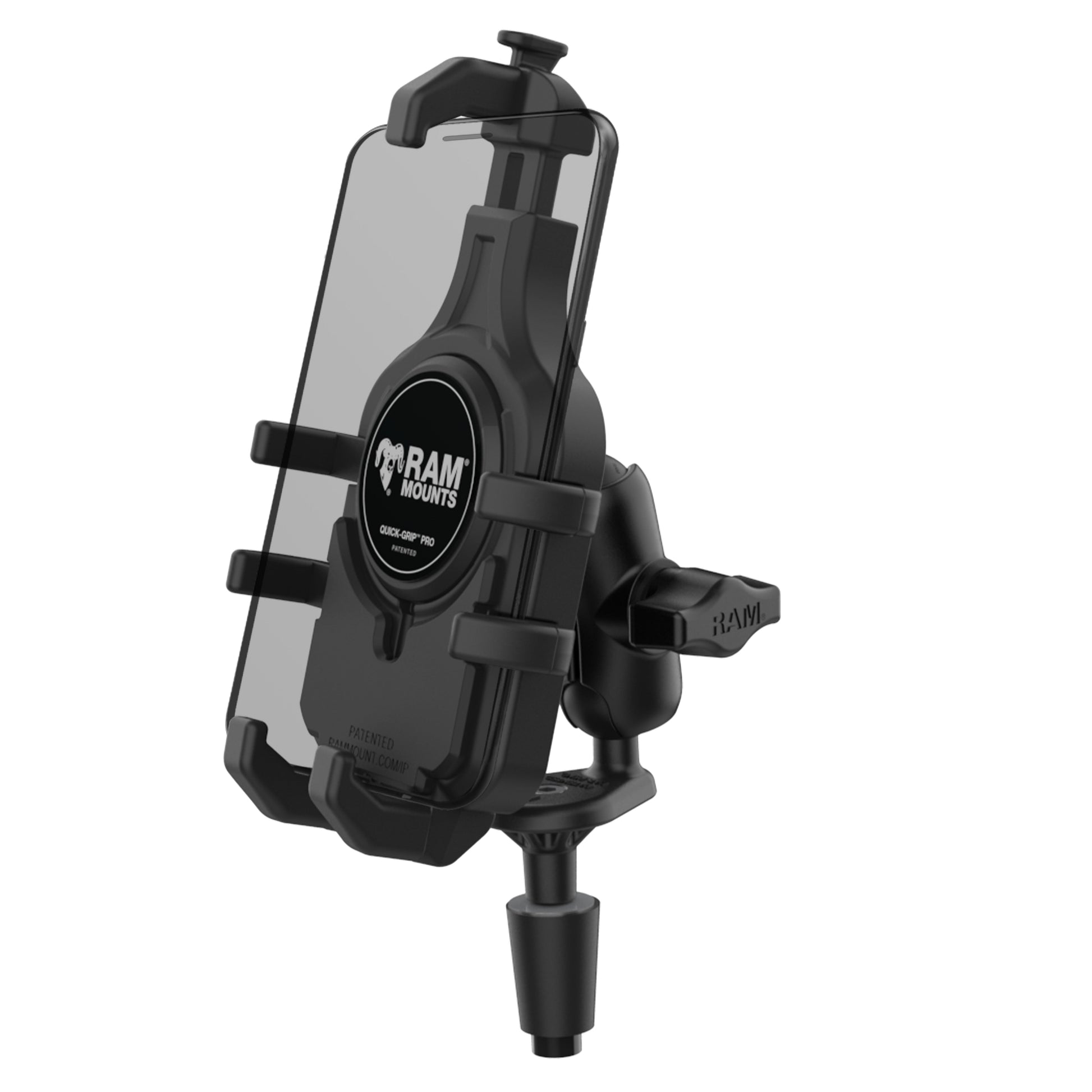 RAM® Quick-Grip™ Pro Phone Mount with Fork Stem Base - Short (RAM-B-176-A-PD5U)