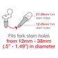 RAM Fork Stem Mount with Double Arm & Universal RAM® X-Grip® Phone Cradle (RAM-B-176-A-UN10U)