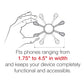RAM Fork Stem Mount with Double Arm & Universal RAM® X-Grip® Phone Cradle (RAM-B-176-A-UN10U)