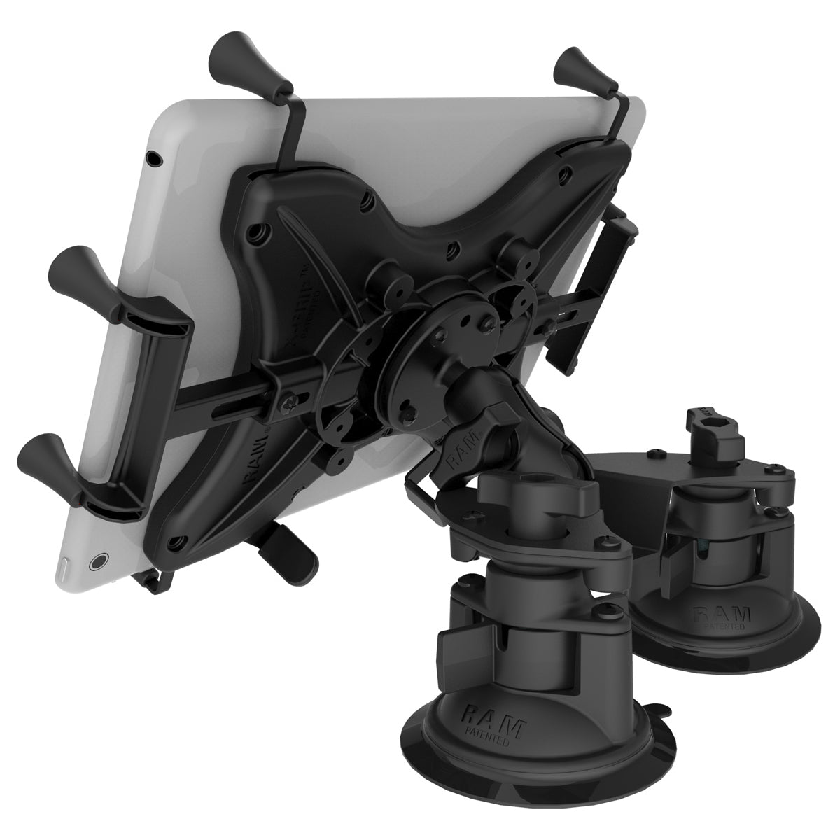 RAM® X-Grip® with Twist-Lock™ Pivot Suction for 9"-11" Tablets - Short (RAM-B-189-PIV1-A-UN9U)