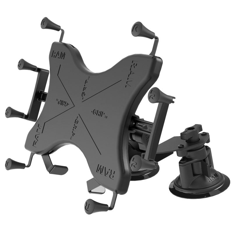 RAM® X-Grip® with Twist-Lock™ Pivot Suction for 9"-11" Tablets - Medium (RAM-B-189-PIV1-UN9U)