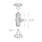 RAM Double Socket Arm for B Size 1" Balls (RAM-B-201U)