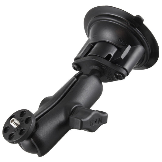RAM® Twist-Lock™ Suction Cup Mount with 1/4"-20 Camera Adapter - Medium (RAM-B-224-1-366U)