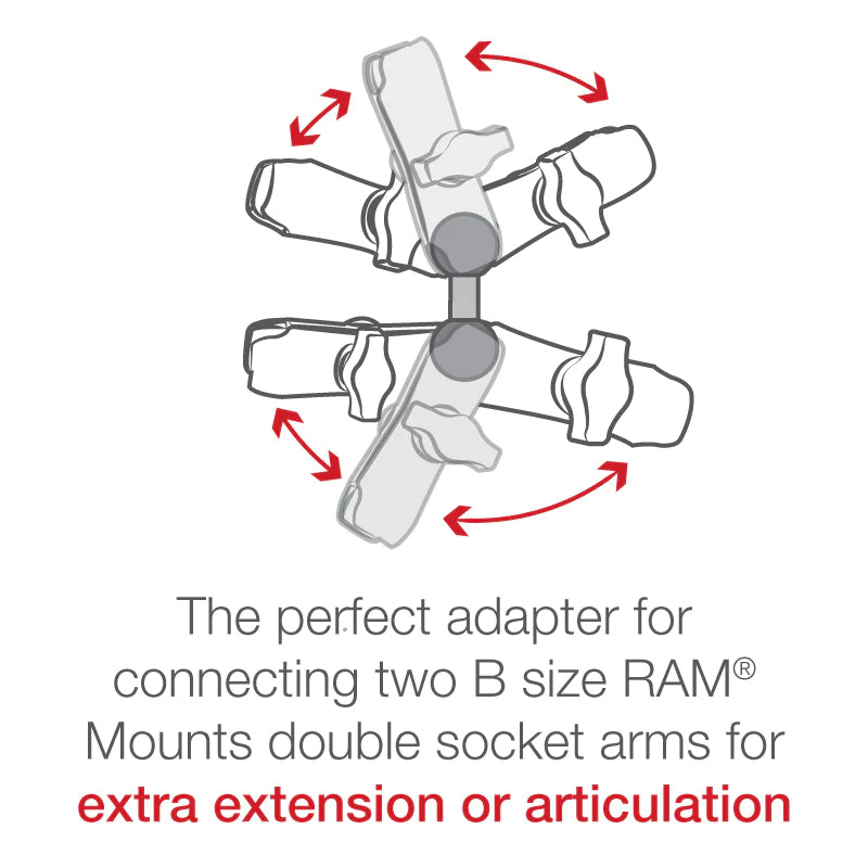 RAM 1" Double Ball Adapter (RAM-B-230U)