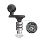 RAM® Motorcycle Fork Stem Wedge Ball Base - 19-25mm Holes (RAM-B-342W-2U)