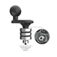 RAM® Motorcycle Fork Stem Wedge Ball Base - 25-32mm Holes (RAM-B-342W-3U)