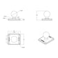 RAM Base with Ball & AMPs Pattern for Garmin zumo TomTom Rider & Urban Rider (RAM-B-347U)
