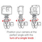 RAM® Tough-Claw™ Small Clamp Mount with Universal Action Camera Adapter (RAM-B-400-A-GOP1U)
