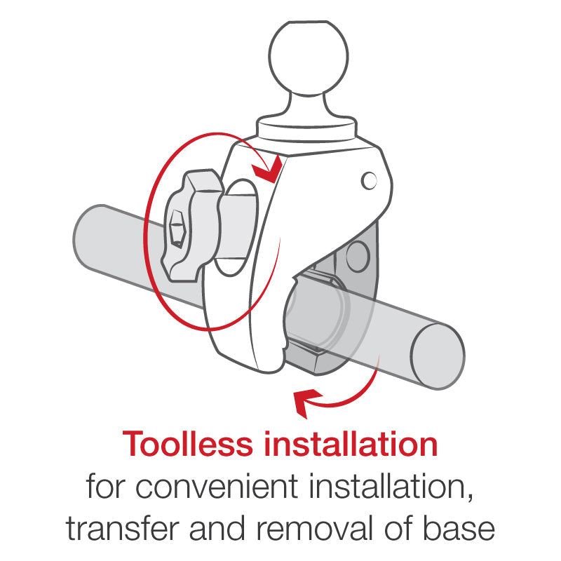 RAM® X-Grip® with RAM® Tough-Claw™ Small Clamp & RAM® Roto-View™ (RAM-B-400-C-UN9-ROTO1U)