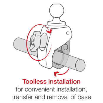 RAM® X-Grip® with RAM® Tough-Claw™ Small Clamp & RAM® Roto-View™ (RAM-B-400-C-UN9-ROTO1U)