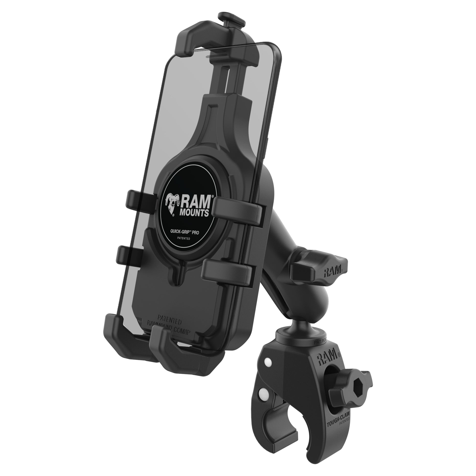 RAM® Quick-Grip™ Pro Phone Mount with Small Tough-Claw™ Base - Medium (RAM-B-400-PD5U)