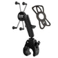 RAM® X-Grip® Large Phone Mount with Tough-Claw™ Medium Clamp Base - Long (RAM-B-404-C-UN10U)