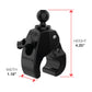 RAM® X-Grip® Large Phone Mount with Tough-Claw™ Medium Clamp Base - Long (RAM-B-404-C-UN10U)