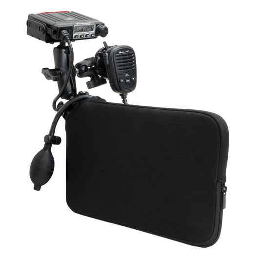 RAM® Tough-Wedge™ Temporary Radio + Mic Vehicle Mount Bundle (RAM-B-407-MC-KIT1)