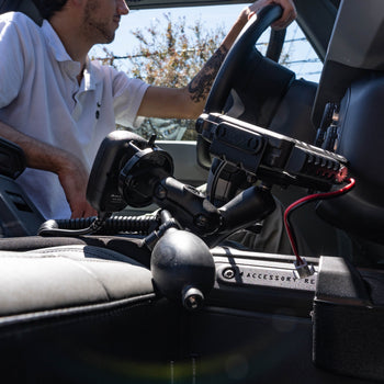 RAM® Tough-Wedge™ Temporary Radio + Mic Vehicle Mount Bundle (RAM-B-407-MC-KIT1)