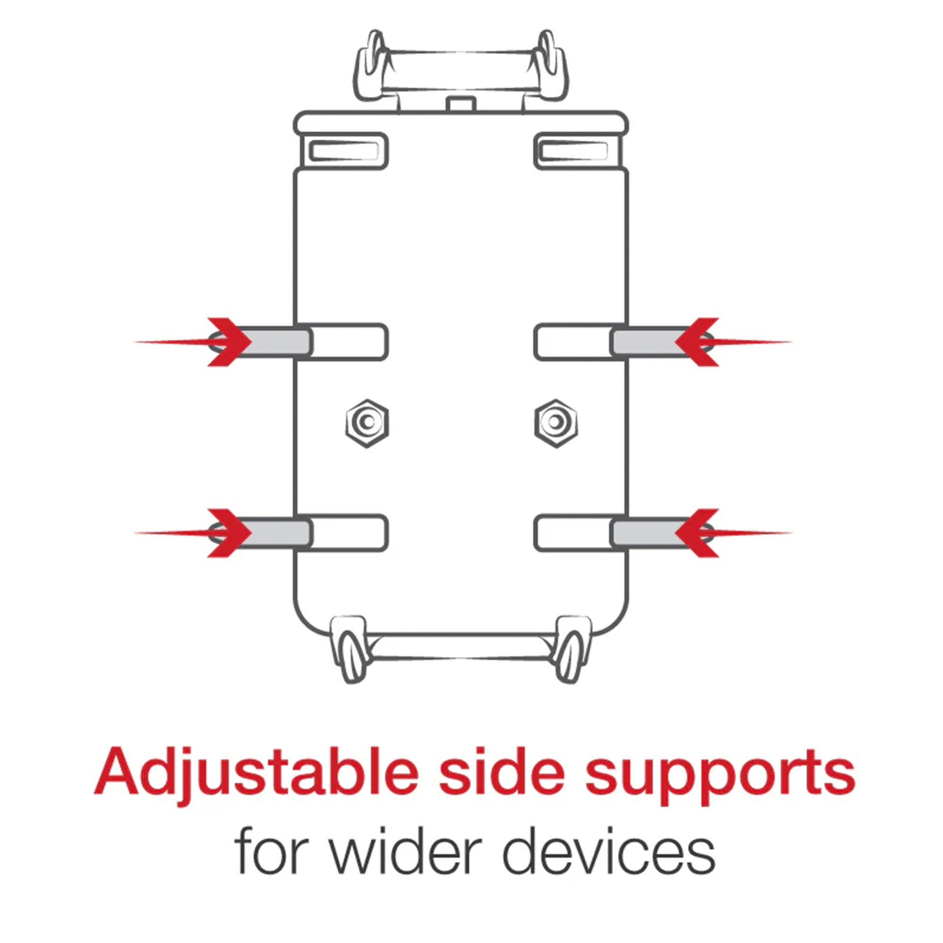 RAM® Quick-Grip™ XL Phone Mount with Medium Torque™ Base - Medium (RAM-B-408-75-1-PD4U)