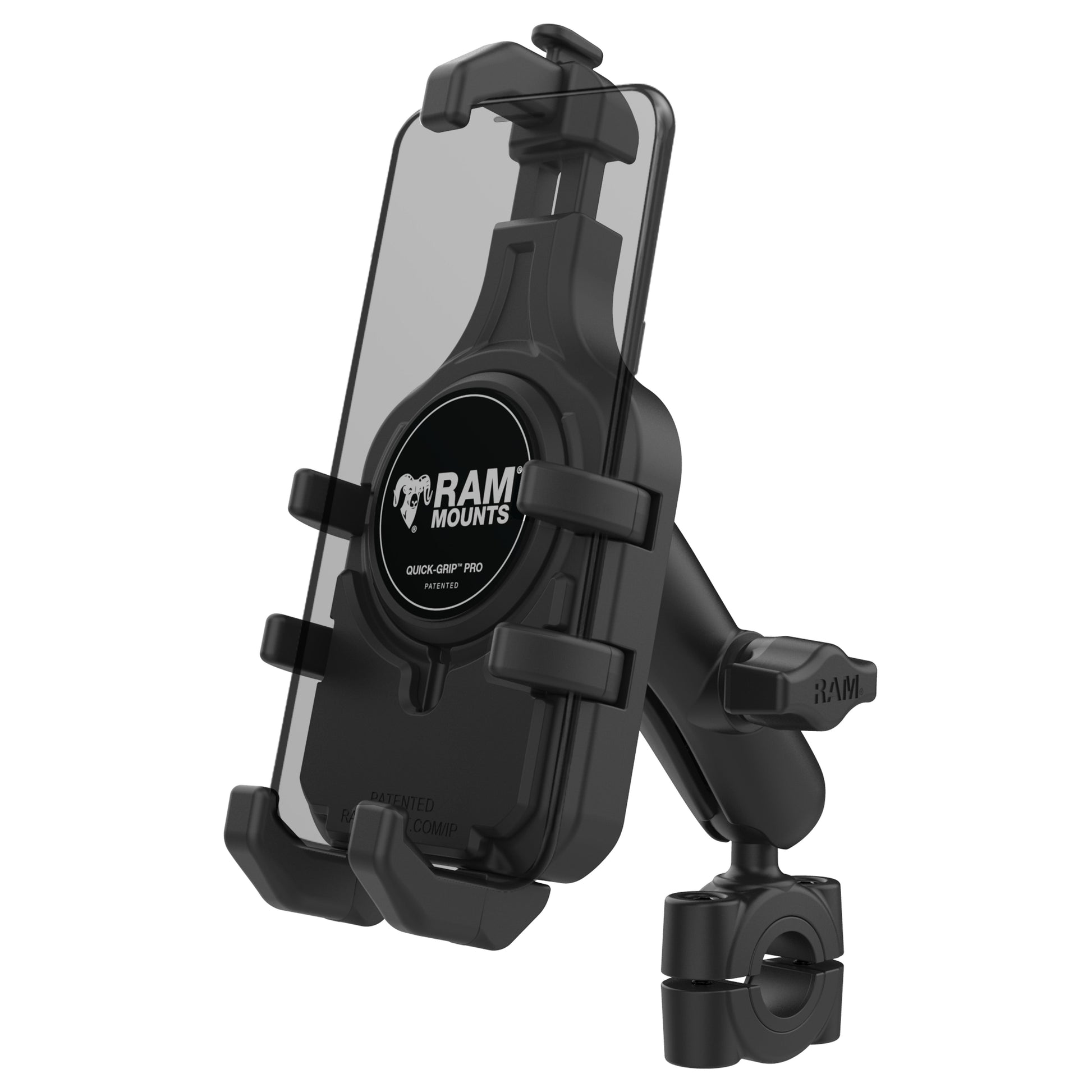 RAM® Quick-Grip™ Pro Phone Mount with Medium Torque™ Base - Medium (RAM-B-408-75-1-PD5U)