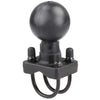 RAM® Double U-Bolt Ball Base for 1.25" - 1.5" Rails - D Size (RAM-D-235-1U)