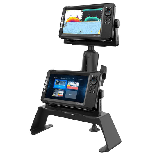 RAM® Fish Finder Deck Kit with Single Marine Electronic Mount (RAM-FF1-D-115)