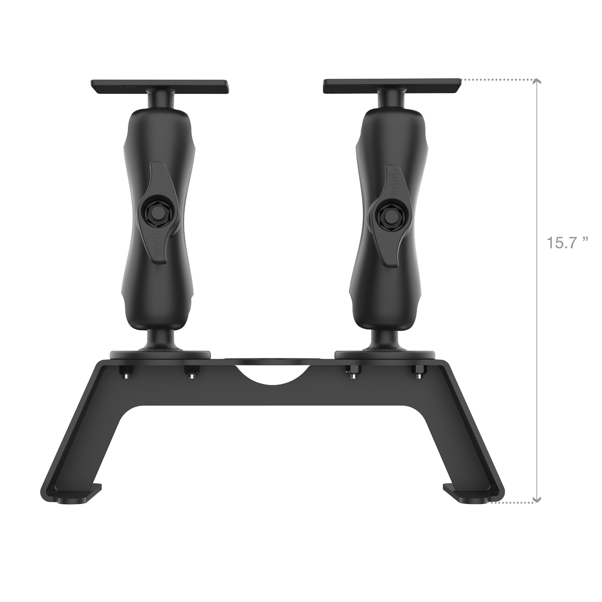 RAM® Fish Finder Deck Kit with Dual Humminbird Helix 8-10 & XPLORE Mount (RAM-FF1-D-202-25-202-2)