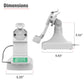 GDS® Uni-Conn™ Tilt & Swivel Dock with PoE + Data - Gray (RAM-GDS-DOCK-D14-U1E-2A-GRY)
