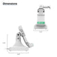 GDS® Uni-Conn™ Tilt & Swivel Dock with USB-C - Gray (RAM-GDS-DOCK-D14-U4C-GRY)