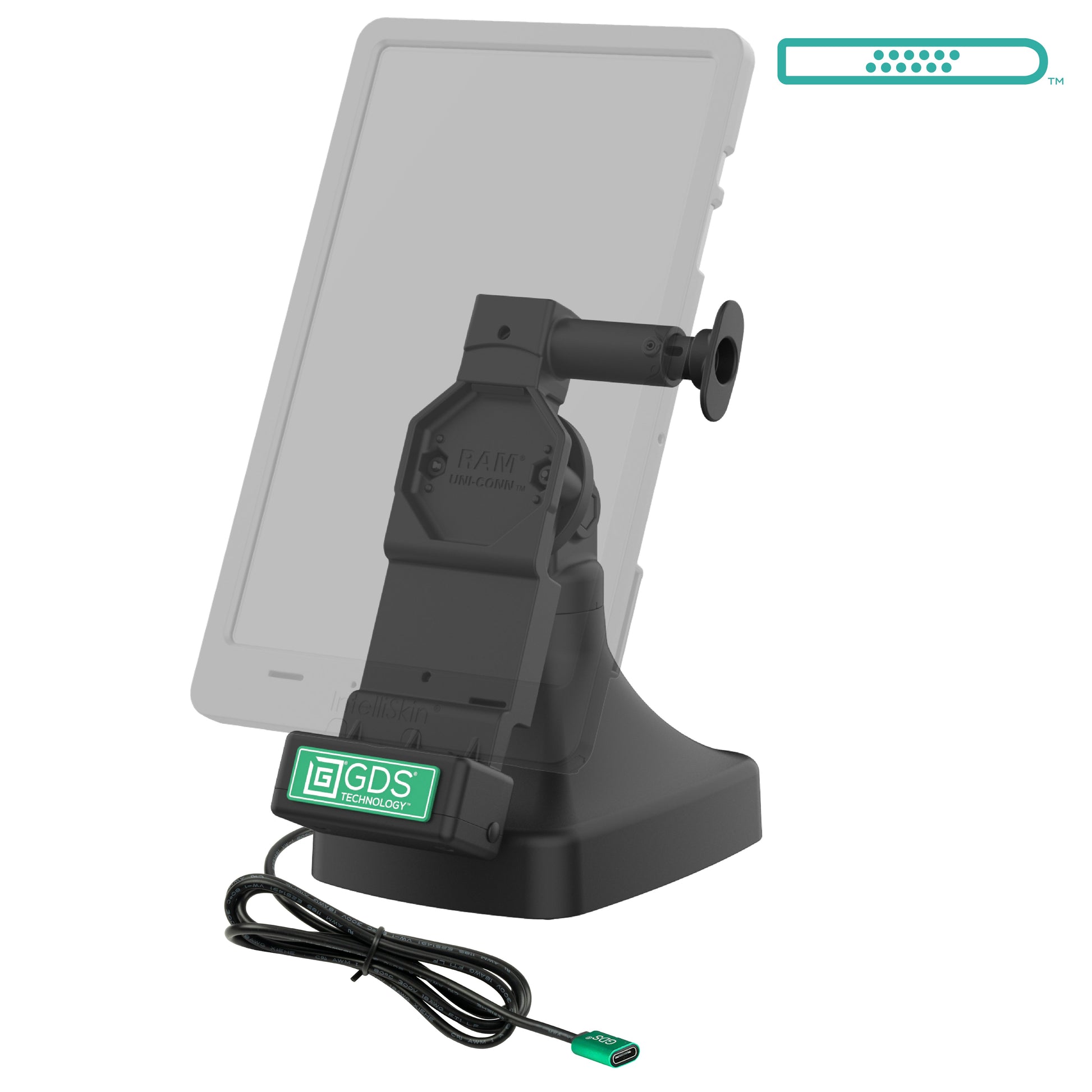 GDS® Uni-Conn™ Tilt & Swivel Dock with USB-C (RAM-GDS-DOCK-D14-U4C)