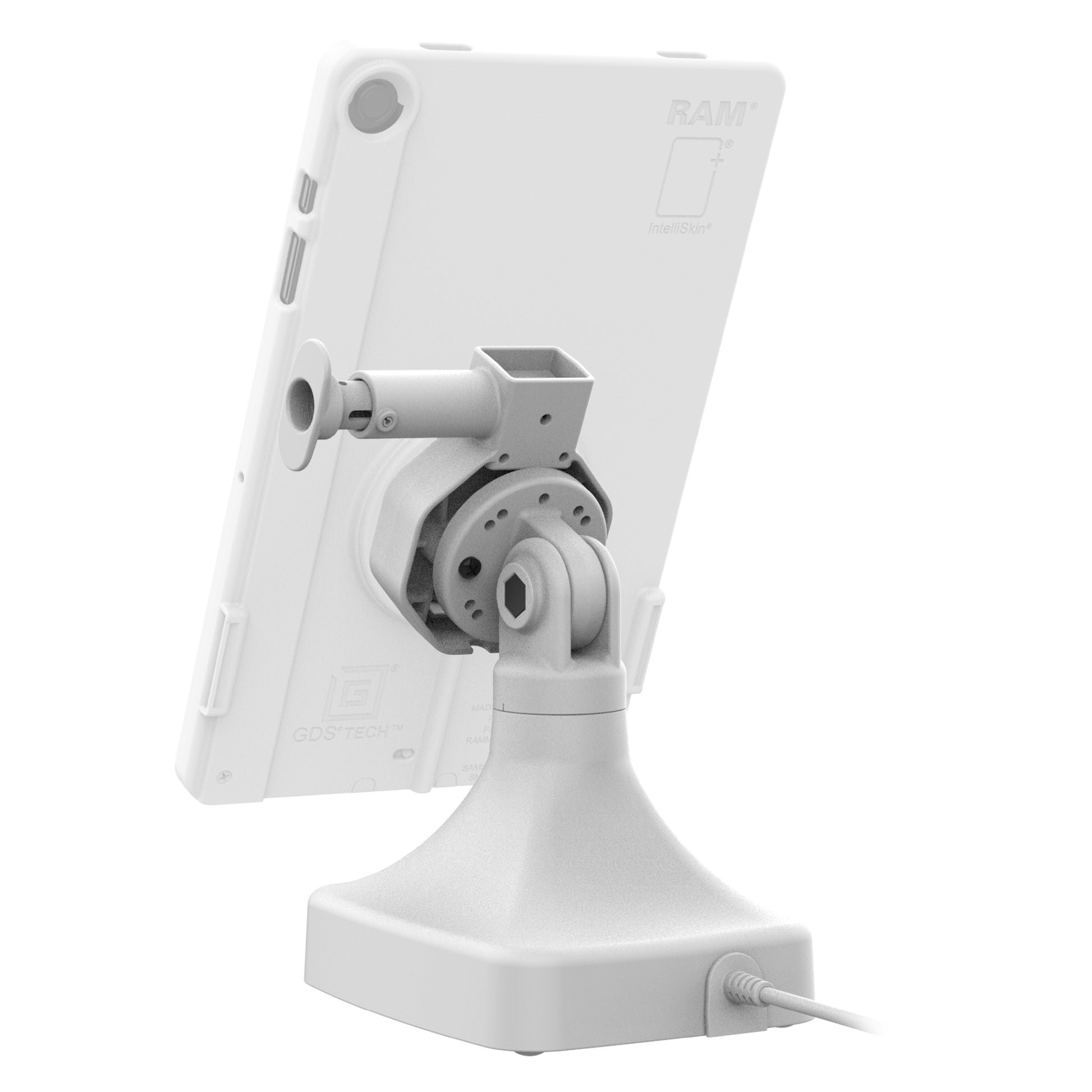 GDS® Uni-Conn™ Powered Tilt & Swivel Dock with USB-C - Gray (RAM-GDS-DOCK-D14-U5C-GRY)