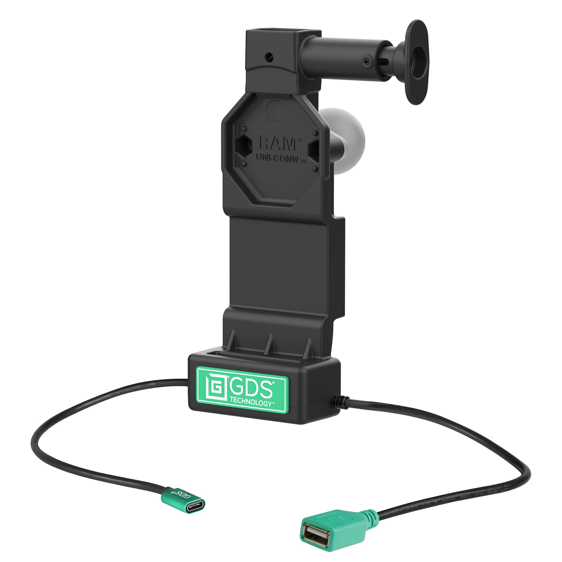 GDS® Uni-Conn™ Dock + Single USB-A with Release Button (RAM-GDS-DOCK-U4CDU)