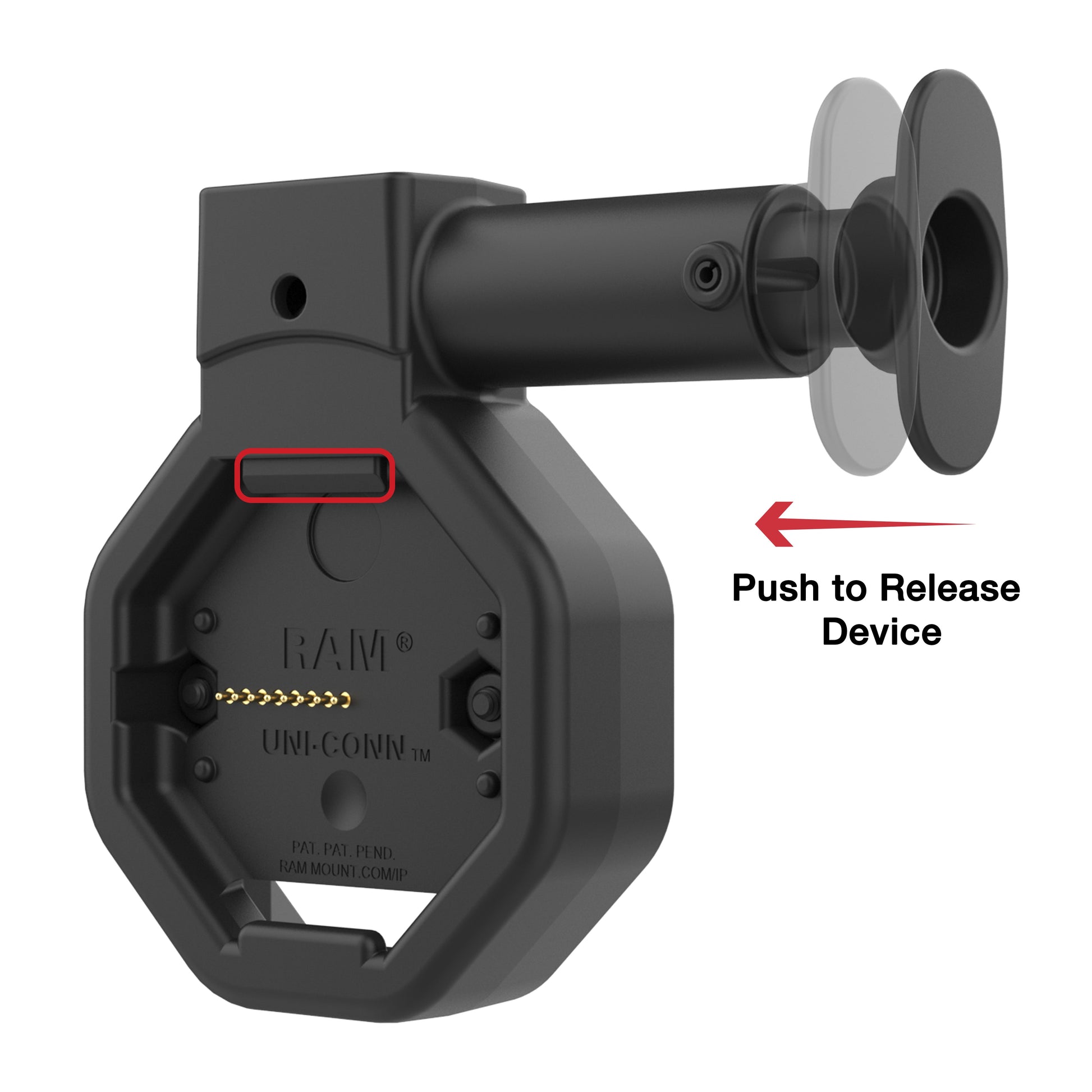 GDS® Uni-Conn™ Powered USB-C Dock with Release Button (RAM-GDS-DOCK-U5CPU)