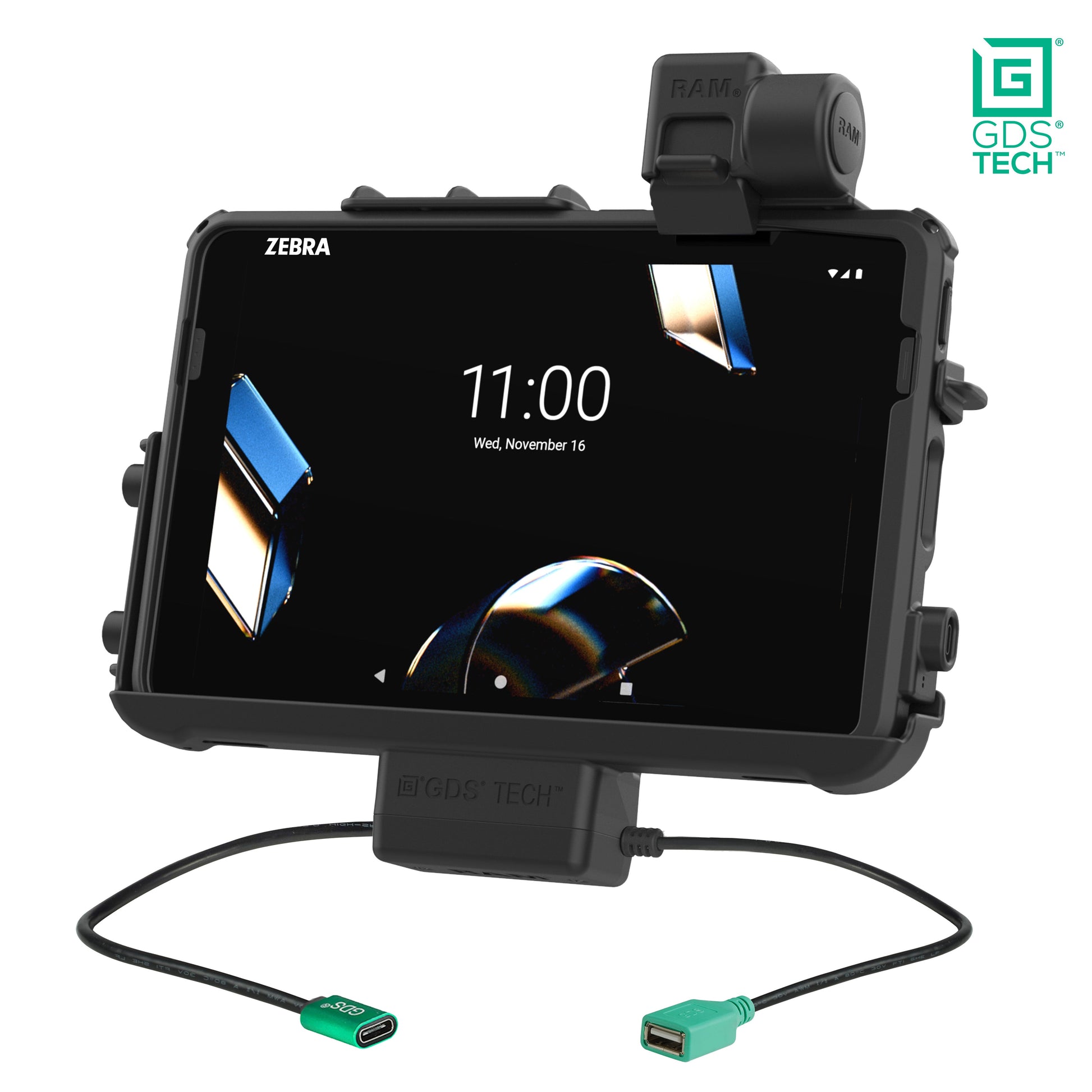 GDS® Thin-Dock™ + Data Dock for Zebra ET401 & ET4x 10" with IntelliSkin® (RAM-GDS-DOCK-ZE47PDU)