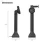GDS® Uni-Conn™ Powered 14" Locking Pedestal Dock with USB-C (RAM-GDS-DOCKL-D11-14-U5C)